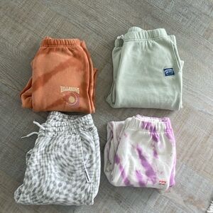 Girls 11/12 sweatpants Billabong and Abercrombie
